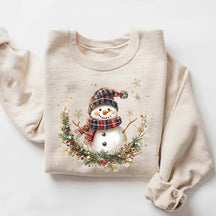 Christmas Snowman Plant Sweatshirt