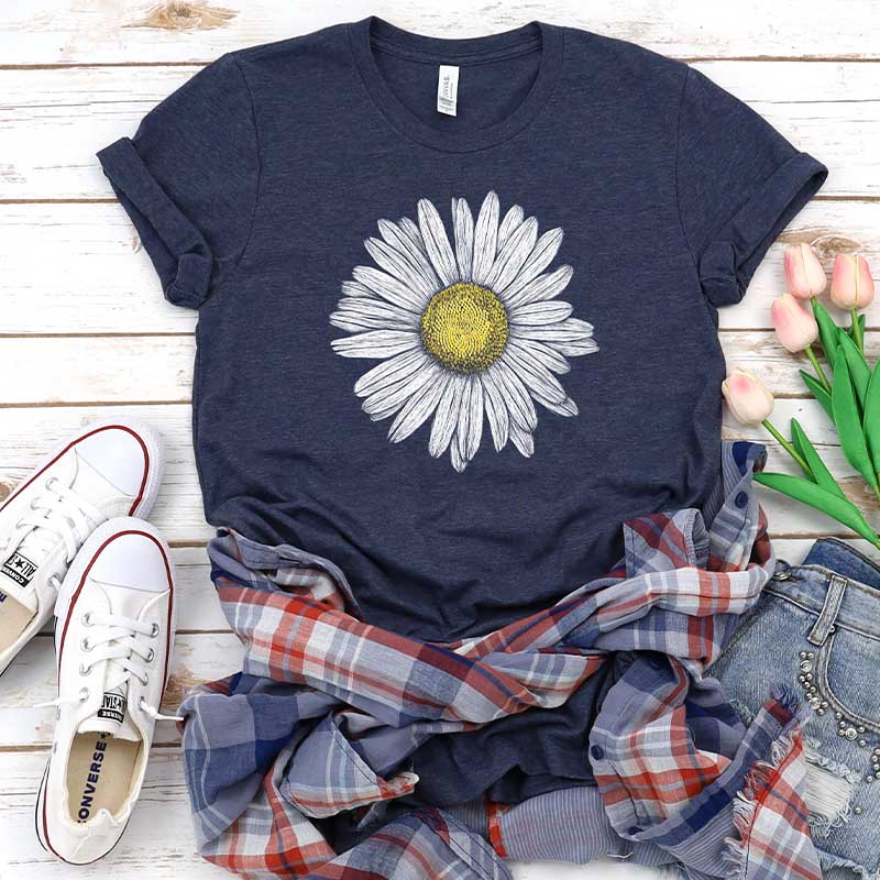 Daisy Wildflower Spring Boho T-Shirt