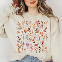 Terracotta Flower Fall Season Sweatshirt