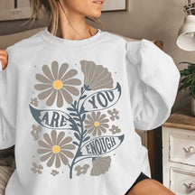 Boho You Are Enough Wildflower Sweatshirt