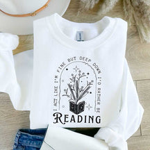 I'd Rather Be Reading Booktok Sweatshirt