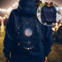 Witchy Moon Phase Celestial Hoodie