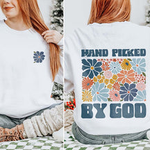 Religious Baptism Gift Flowers Sweatshirt