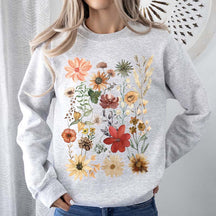 Dried Wildflower Pressed Leaves Sweatshirt