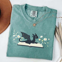 Dragon Book Fantasy Bookworm T-Shirt