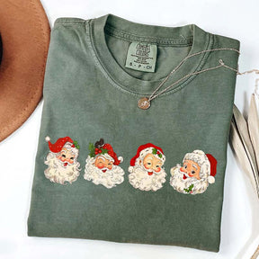 Vintage Santa Retro Christmas T-Shirt