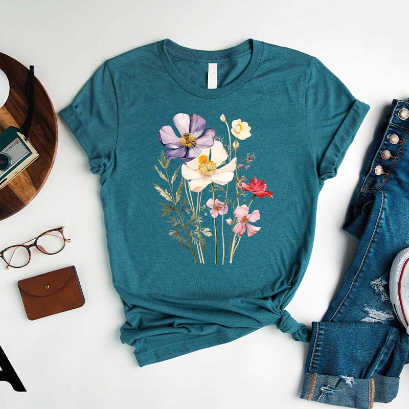 Floral Gifts for Women Botanical T-Shirt