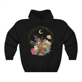 Vintage Fairy Moon Mushroom Hoodie