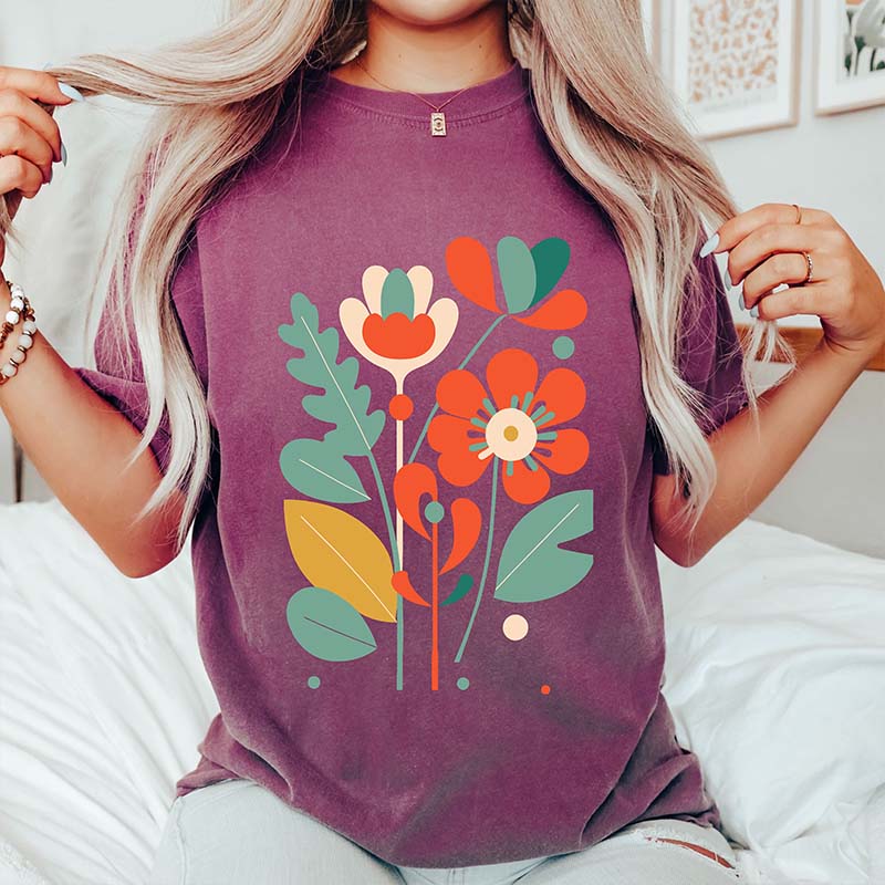 Comfort Colors Wildflower Aesthetic T-Shirt