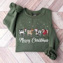 Christmas Cow Sweatshirt