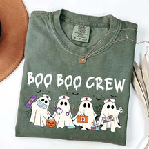 Nurse Halloween Boo boo Crew T-Shirt