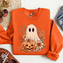 Retro Cute Floral Ghost Sweatshirt