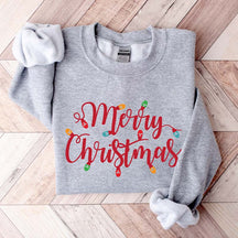 Merry Christmas Lights Sweatshirt