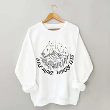 Hike more worry less Hiking Sweatshirt