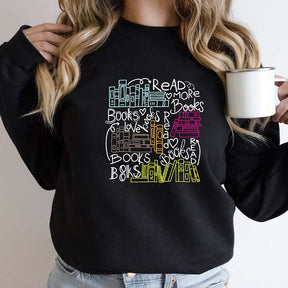 Read More Books Cute Bookworm Sweatshirt