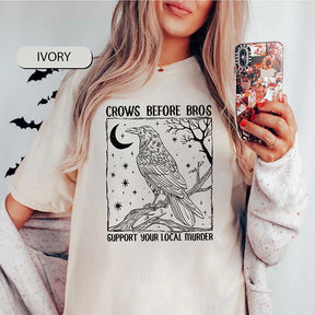 Funny Crows Before Bros T-Shirt