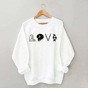 Love Skiing Vacation Sweatshirt