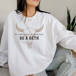 Boho Cow Skull Sweatshirt