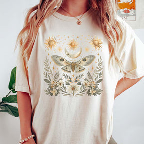 Celestial Lunar Moth Nature T-Shirt