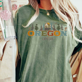 Oregon Mountain Hiking T-Shirt