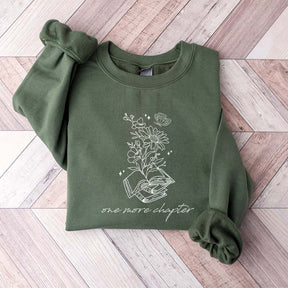 One More Chapter Floral Book Sweatshirt