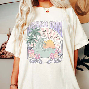 Beach Bum Waves Summer Sunset T-Shirt