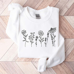 Wildflowers Floral Women Sweatshirt