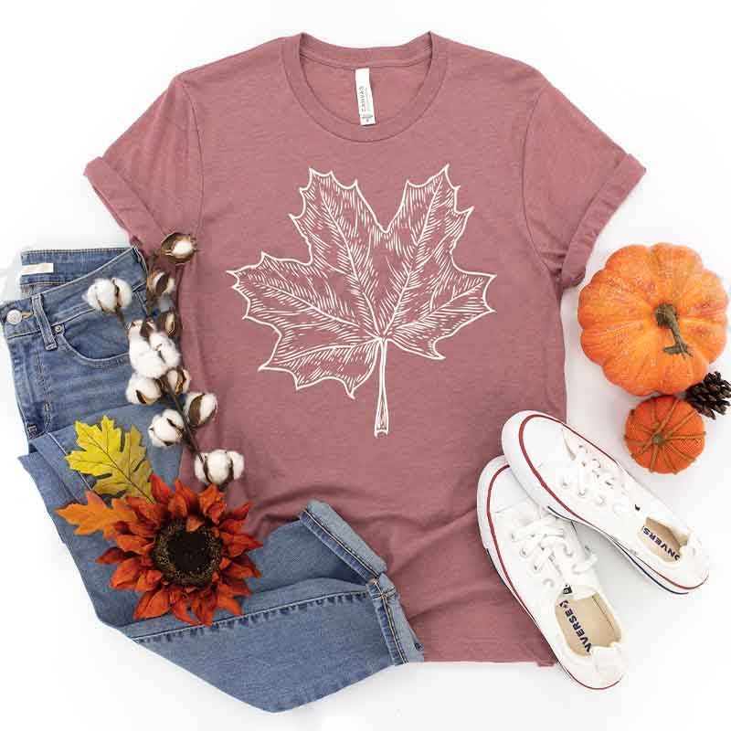 Fall Leaves Hello Pumpkin T-Shirt