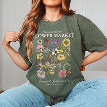 Flower Market Granola Girl Camping T-Shirt