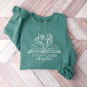 Just One More Chapter Rose Floral Sweatshirt