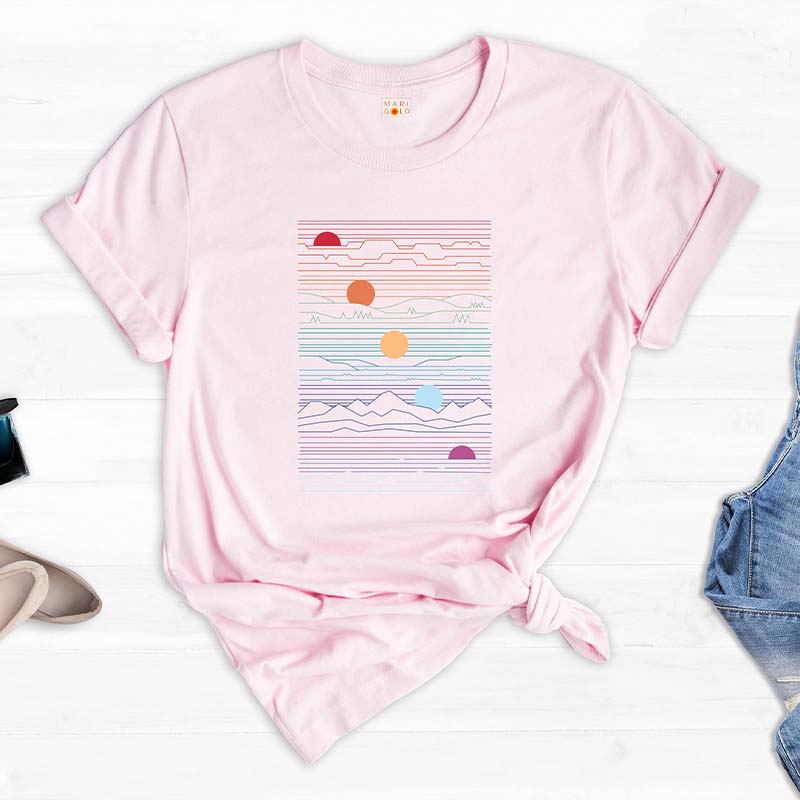 Retro Vintage Summer Sunset T-Shirt