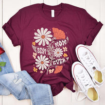 Boho Floral Best Mom Ever T-Shirt