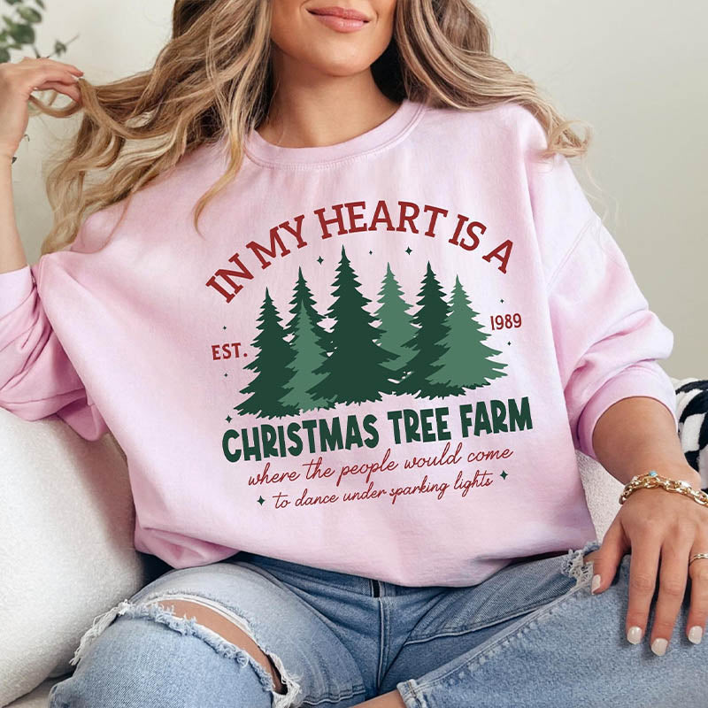 In My Heart Is A Christmas Tree Farm Sweatshirt