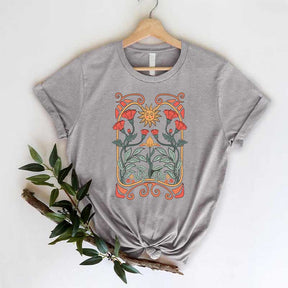 Mystical Sun Floral Celestia Bohemian T-Shirt