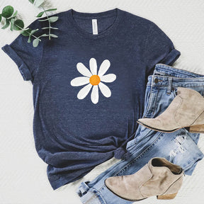 Retro Floral Daisy Hippie T-shirt