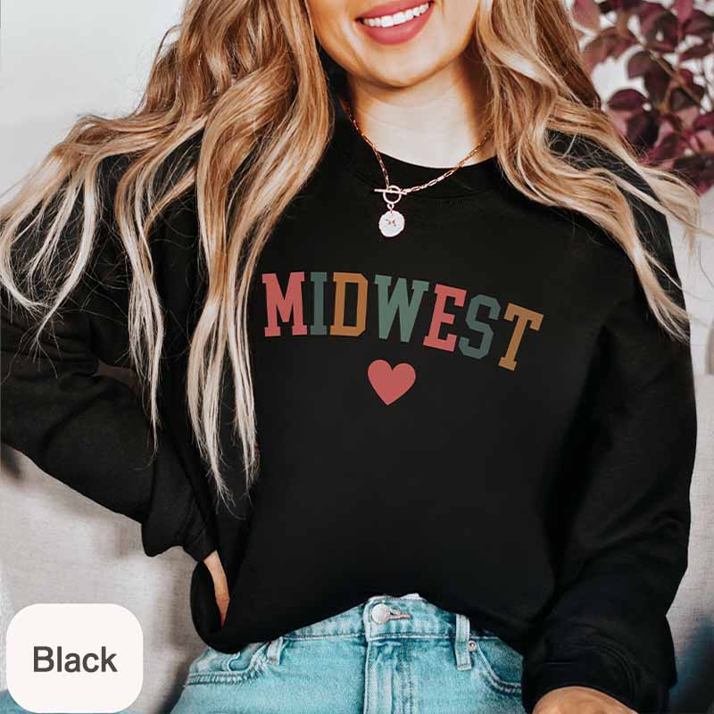 Cute Trendy Midwest Lover Sweatshirt