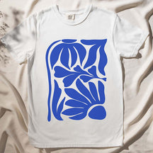 Wildflowers Matisse Art Minimalist Floral T-Shirt