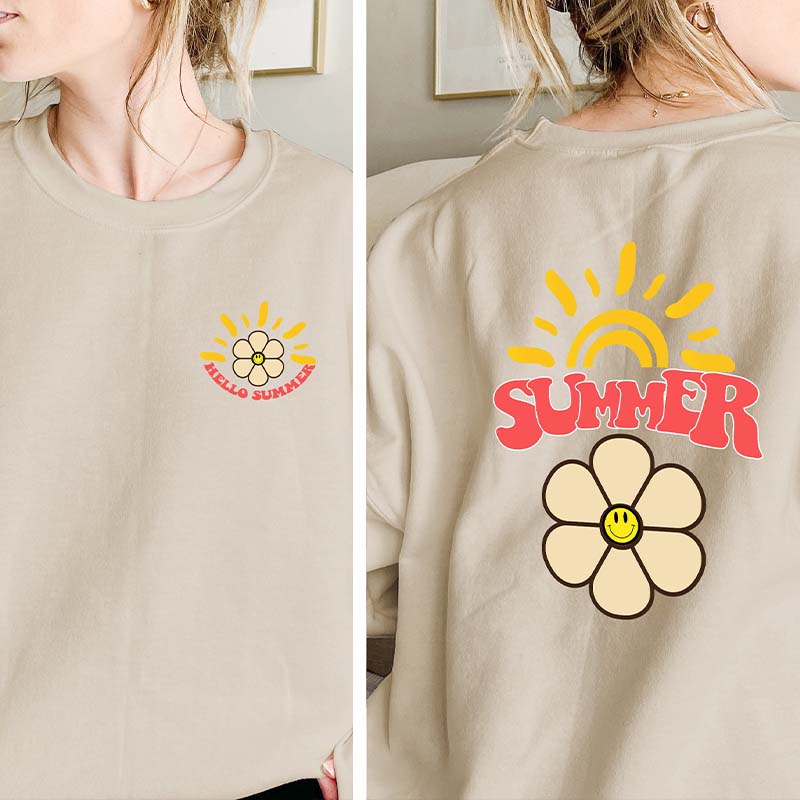 Hello Summer Floral Sweatshirt