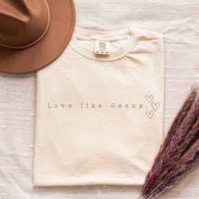 Love Like Jesus Minimalistic Christian T-Shirt