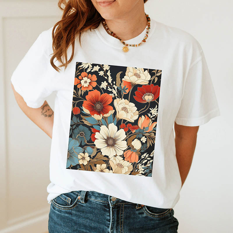 Fall Flowers Nature  Hippie T-Shirt