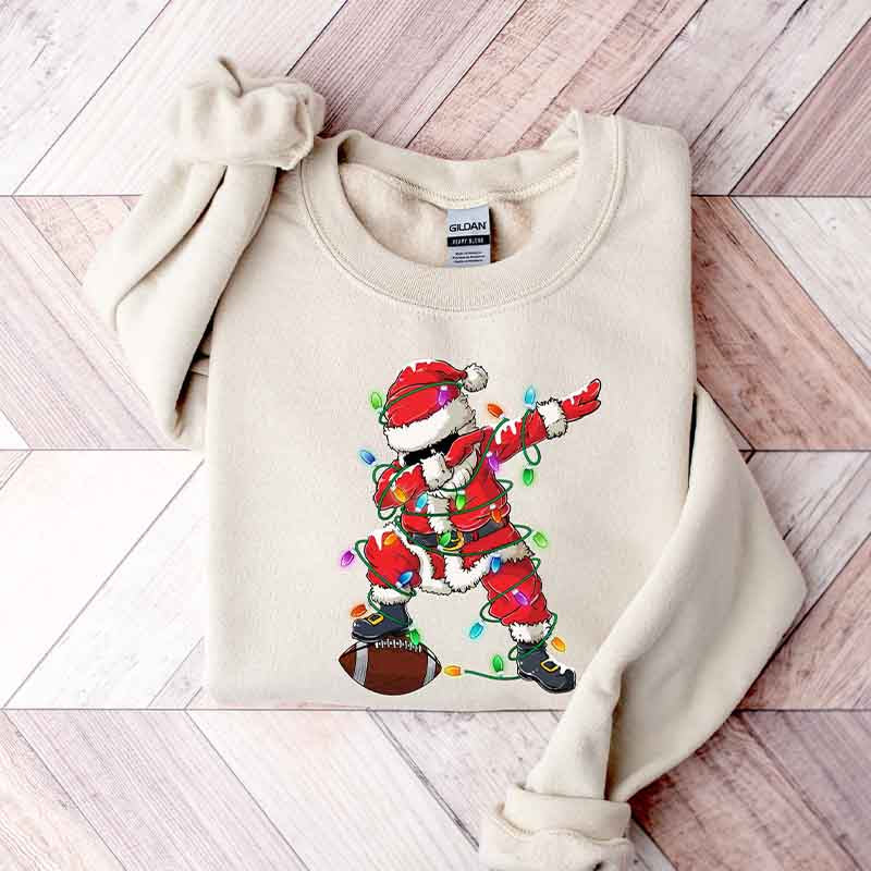 Christmas Football Santa Sweatshirt