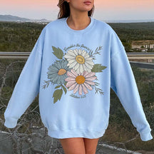 Consider the Flowers Graphic Faith Sweatshirt