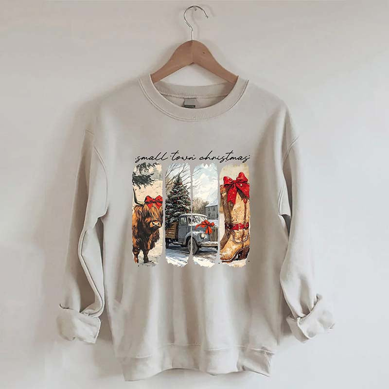 Vintage Small Town Christmas Sweatshirt