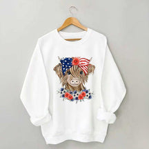 Patriotic Long Haired Calf Sweatshirt