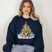 Beach Christmas  Seashell Sweatshirt