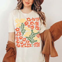 Abstract Flower Botanical T-Shirt