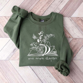 Floral One More Chapter Bookish Sweatshirt