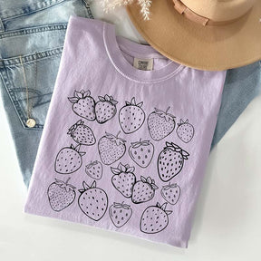 Strawberry Comfort Colors Gardener  T-Shirt