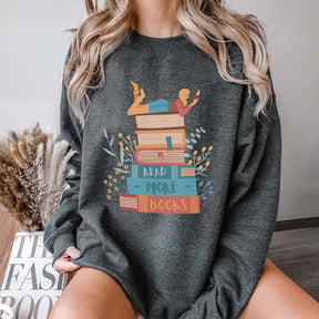 Reading Girl  Bookworm Top Sweatshirt