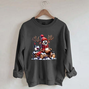 Funny Christmas Reindeer Sweatshirt